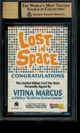 2005 The Complete Lost in Space Autograph Vitina Marcus Limited Auto BGS 9.5/10